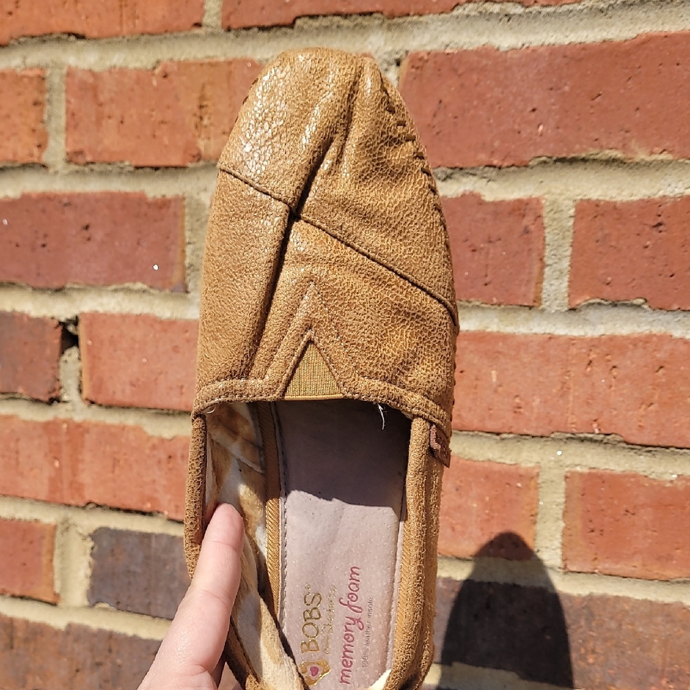 Brown Slip-On Shoes with Memory Foam